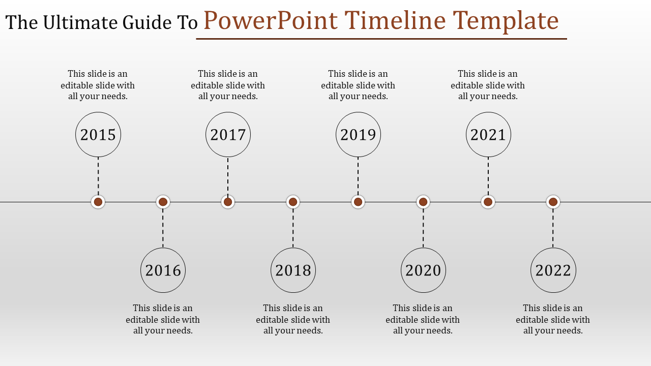 Best PPT And Google Slides Timeline Template Presentation